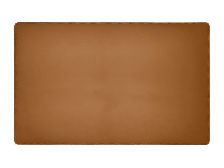 Sous-main XL en cuir gold - 80x50 cm