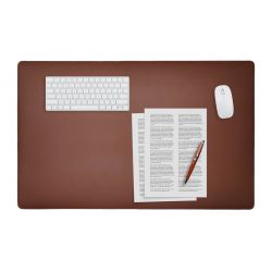 Sous-mains XL en cuir marron - 80x50 cm