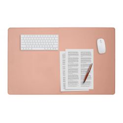 Sous-main XL en cuir rose - 80x50 cm