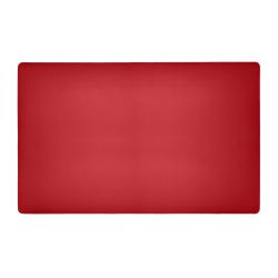 Sous-main XL en cuir rouge coquelicot  - 80x50 cm