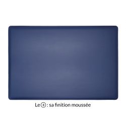 Sous-main en cuir bleu cobalt "Premium" - 50x34 cm