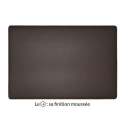 Sous-main en cuir marron foncé "Premium" - 50x34 cm 