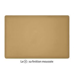 Sous-main en cuir beige café latte "Premium" - 60x40 cm