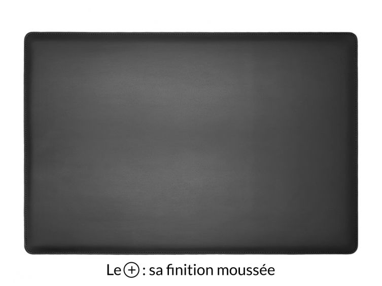 Sous-main cuir noir "Premium" - 60x40 cm 