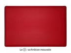 Sous-main en cuir rouge coquelicot "Premium" - 60x40 cm