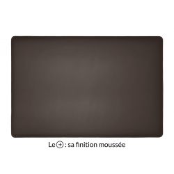 Sous-main en cuir marron foncé "Premium" - 60x40 cm 