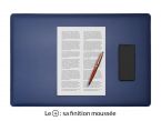 Sous-main en cuir bleu cobalt "Premium" - 60x40 cm