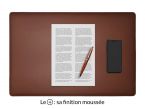 Sous-main en cuir marron "Premium" - 60x40 cm 