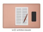 Sous-main en cuir rose "Premium" - 60x40 cm
