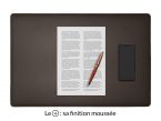Sous-main en cuir marron foncé "Premium" - 60x40 cm 