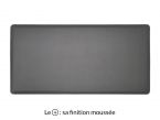 Grand sous-main en cuir gris fer "Premium" - 80x40 cm