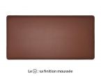 Grand sous-main en cuir marron "Premium" - 80x40 cm