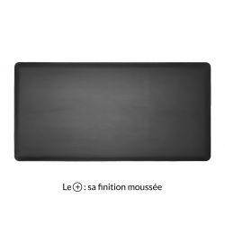 Grand sous-main en cuir noir "Premium" - 80x40 cm