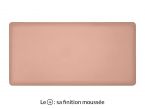 Grand sous-main en cuir rose "Premium" - 80x40 cm