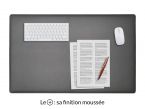 Sous-main XL en cuir gris fer "Premium" - 80x50 cm