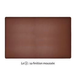 Sous-main XL en cuir marron "Premium" - 80x50 cm 