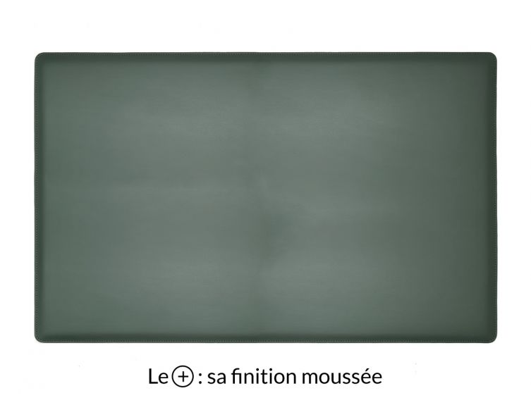 Sous-main XL en cuir vert anglais "Premium" - 80x50 cm