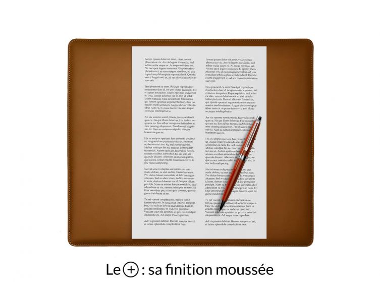 Sous-main mini en cuir gold "Premium" - 38x32 cm 
