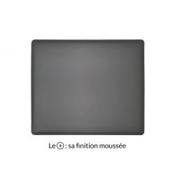 Sous-main mini en cuir gris fer "Premium" - 38x32 cm