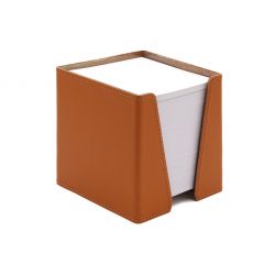 Cube à Post-It en cuir gold