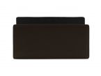 Porte lettres en cuir marron foncé