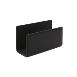 Porte lettres en cuir noir
