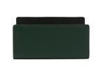 Porte lettres en cuir vert anglais 