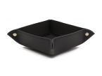 Vide poche en cuir noir 