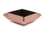 Vide poche en cuir rose