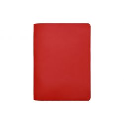 Conférencier A4 en cuir rouge coquelicot 