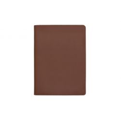 Conférencier A5 en cuir marron 