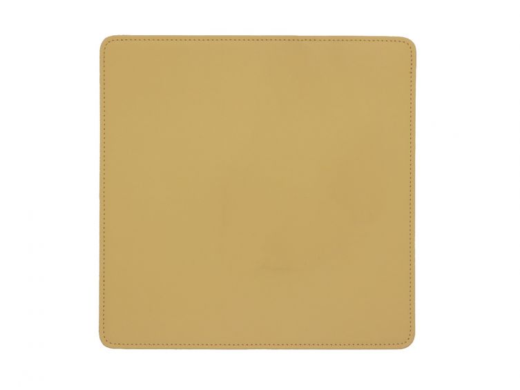 Tapis souris en cuir beige café latte