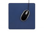 Tapis souris en cuir bleu cobalt