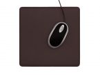 Tapis souris en cuir marron foncé