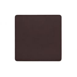 Tapis souris en cuir marron foncé