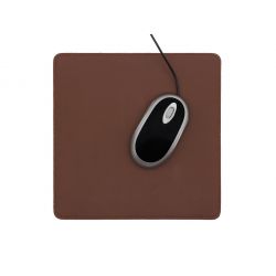 Tapis souris en cuir marron 