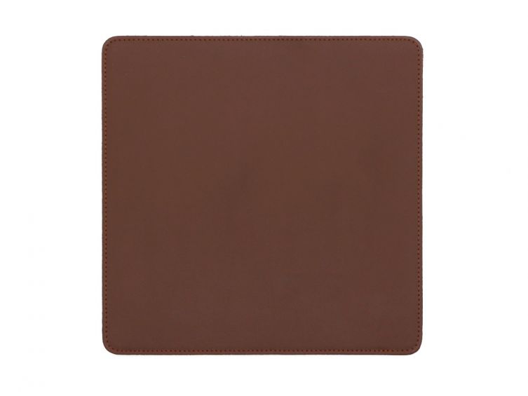 Tapis souris en cuir marron 