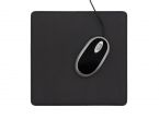 Tapis souris en cuir noir