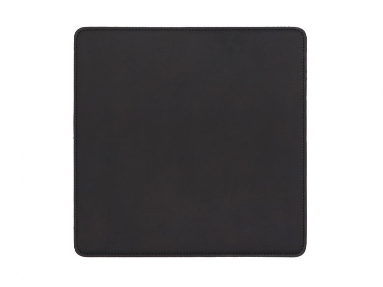 Tapis souris en cuir noir