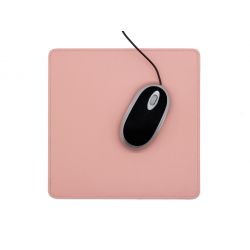 Tapis souris en cuir rose