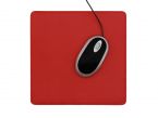 Tapis souris en cuir rouge coquelicot 