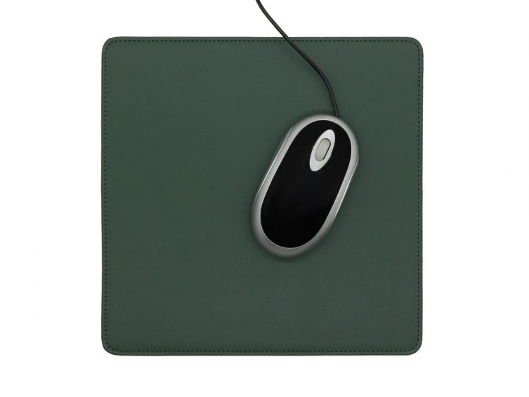Tapis souris en cuir vert anglais 
