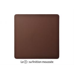 Tapis souris cossu en cuir marron 