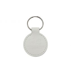 Porte-clé en cuir rond