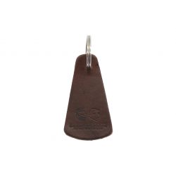 Porte-clé en cuir triangle