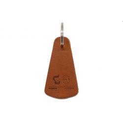 Porte-clé en cuir triangle