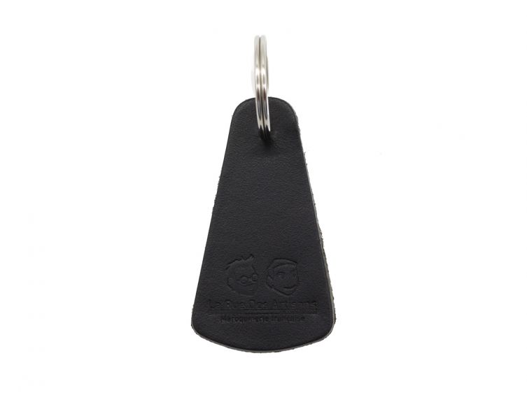 Porte-clé en cuir triangle