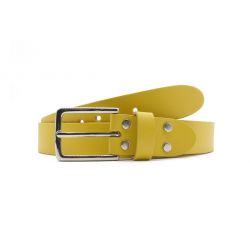 Ceinture la guêpe en cuir jaune 1037