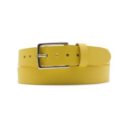 Ceinture la guêpe en cuir jaune 1037