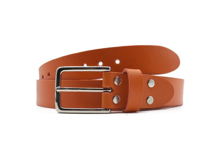 Ceinture la guêpe en cuir orange 1037